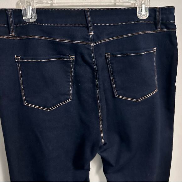 d. jeans Dark Wash High Rise Denim Skinny Jeans Stretchy Womens 14 - Picture 5 of 6